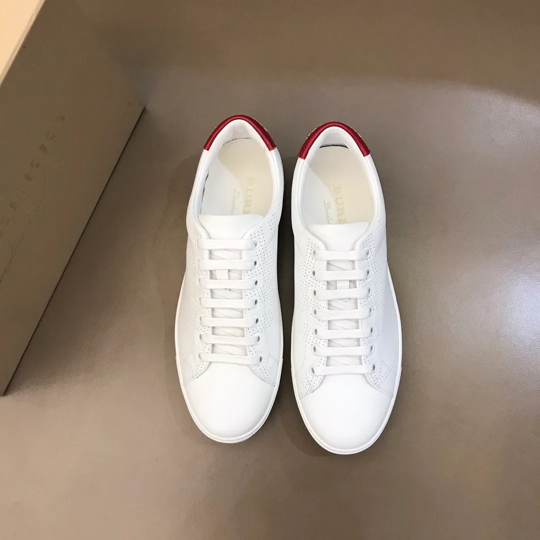 p380 ▫️B Home🆕Original boutique, classic plaid men's casual sneakers, made of selected calfskin, 100% original Burberry special fabrics! KPU puncture method on the back decorated with Burberry three-dimensional logo, original outsole 38/45